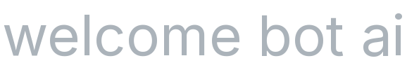 Welcome Bot AI Logo